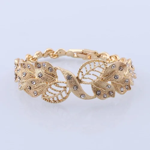 Vista 6 de NA African Dubai Gold Jewelry Nigerian Crystal Necklace Hoop Earrings Ring Women Italian Bridal Jewelry Sets Wedding Accessories
