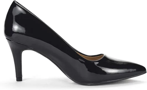 Vista 4 de DREAM PAIRS Zapatos de tacón alto de aguja para mujer, con punta cerrada, zapatos de vestir para bodas, trabajo, oficina, negocios, 3 pulgadas