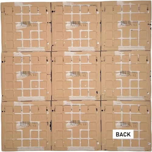 Vista 7 de Tenedos - Caja de 10 piezas para azulejos de cerámica brillantes de 4 1/4 pulgadas, para pared de baño y cocina, acabado brillante, aspecto clásico