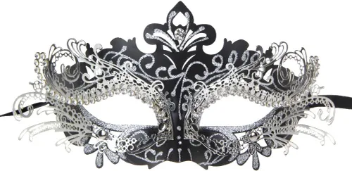 Vista 4 de IETANG - Antifaces venecianos para parejas, baile de máscaras, accesorios de disfraz o fiesta, 1 par