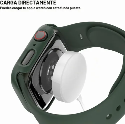 Vista 5 de 6 Pack de fundas rígidas de PC con protector de pantalla de vidrio templado para Apple Watch 40mm SE 3/SE (2ª Gen) Series 6/SE/5/4, Rontion - Funda