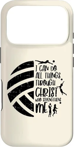 Vista 30 de I Can Do Things Through Christ Volleyball Christian Gift Case for iPhone 17