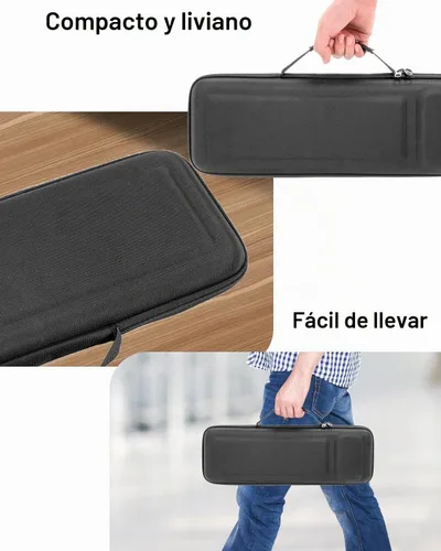 Vista 7 de RAIACE Funda rígida de almacenamiento compatible con Apple Magic Keyboard + Magic Mouse. (solo funda), color negro