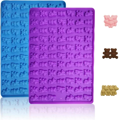 Vista 14 de 2 moldes de silicona, moldes de golosinas para perros, para hornear, moldes antiadherentes para huesos de perro para chocolate, dulces, pudín