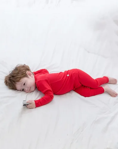 Vista 4 de AVAUMA - Pijama para niños y niñas de algodón básico para uso diario