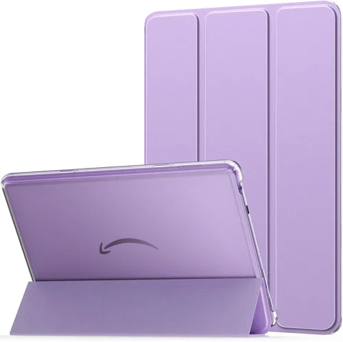 Vista 9 de MoKo - Funda para tableta Amazon Kindle Fire HD 10 (13ª generación, versión 2023) de 10.1 pulgadas, funda de piel sintética con soporte triple