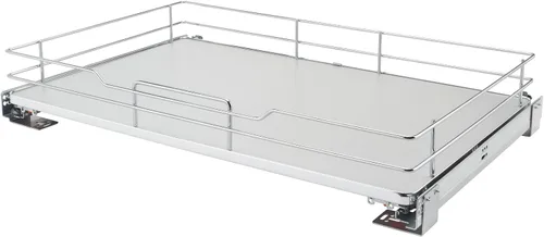 Vista 13 de Rev-A-Shelf Estante organizador extraíble de superficie sólida con cierre suave Gris