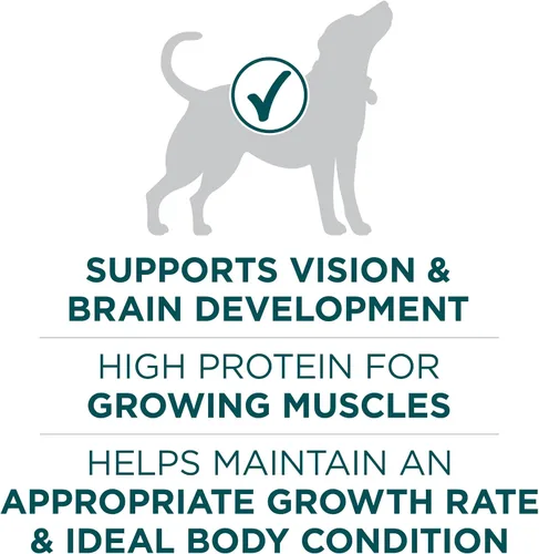 Vista 4 de Purina ONE - Alimento para cachorros de raza grande en seco, fórmula +Plus de raza grande, bolsa de 16.5 libras