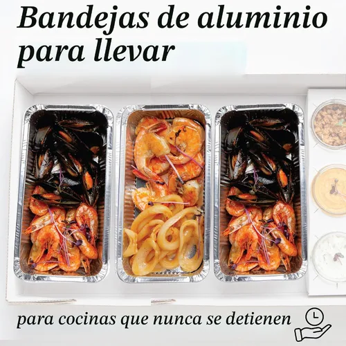 Vista 5 de (Paquete de 110 moldes para pan de aluminio con tapas, moldes de pan desechables para hornear, recipientes para almuerzo, platos para hornear