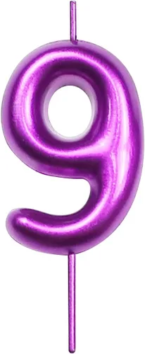 Vista 24 de DERVENTA Vela con números de 2.36 pulgadas, decoración perfecta para cumpleaños, brunch, postre, pastel, 1 pieza (número 0 rosa)