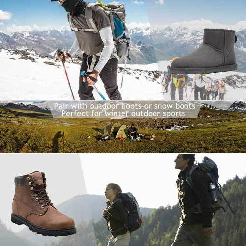 Vista 6 de Calcetines de senderismo de cobre, unisex, con suela acolchada, soporte de arco, atlético, para correr, calcetines de compresión