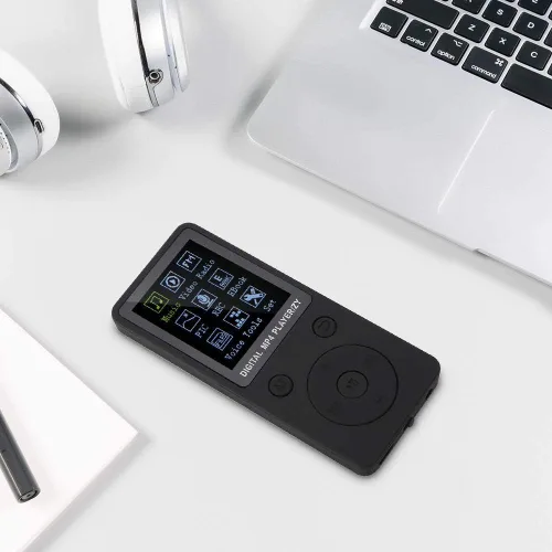 Vista 9 de Lazmin112 Reproductor de música MP4, reproductor de música portátil multifunción de 1.8 pulgadas con auriculares, compatible con tarjeta TF de 32