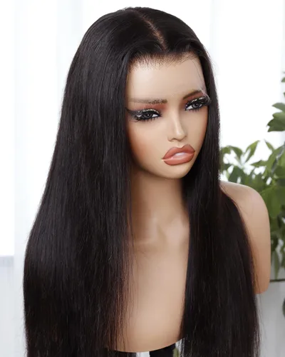 Vista 17 de BEEOS - Peluca frontal encaje HD 13x6 ondas corporales densidad 180% cabello humano nudos decolorados 18 pulgadas