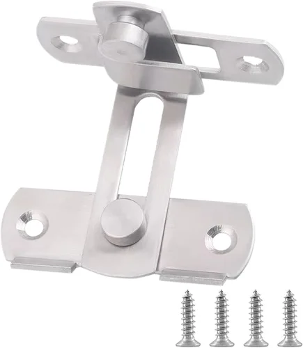 Vista 7 de Tunish - Cerradura grande para puerta corrediza de granero, pestillo de puerta delantera de seguridad para gabinete de vino, baño, garaje, jardín