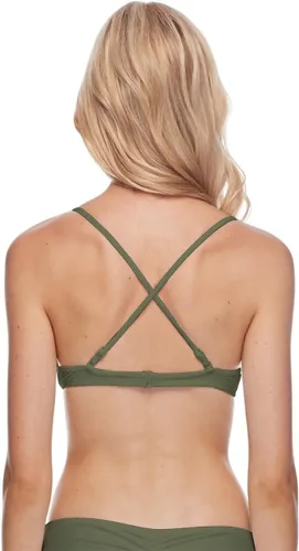 Vista 3 de Body Glove Smoothies Greta - Parte superior de bikini con copas moldeadas sólidas con aros para mujer