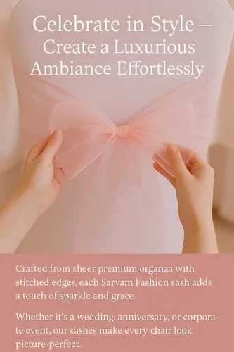 Vista 5 de Bandas de organza para decoración de lazos para silla, lazos para boda, recepción, eventos, decoración de banquetes, (paquete de 25, verde cazador)