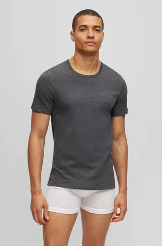 Vista 2 de BOSS Paquete de 3 camisetas de algodón bordadas con logotipo para hombre