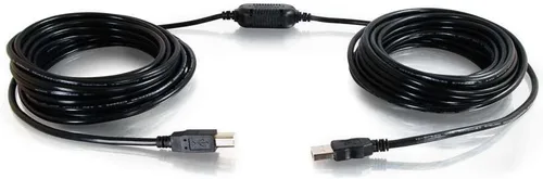 Vista 13 de C2G Cable de extensión USB largo, Cable USB, Cable USB A a A, Negro, 16 pies (4.87 metros), Cables to Go 39010