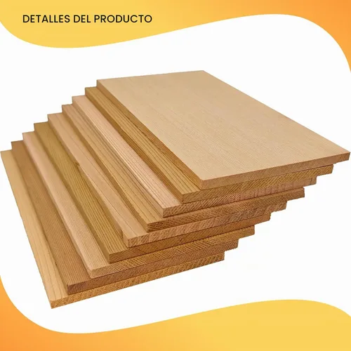 Vista 5 de Paquete de 9 tablones de cedro rojo occidental para asar salmón, tablones de parrilla de 7 x 3.7 pulgadas, accesorios de barbacoa para asar