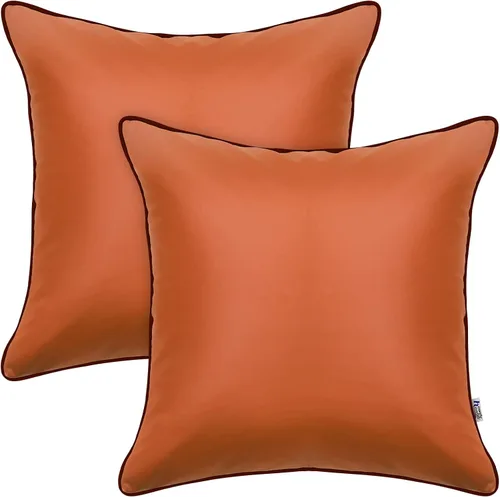 Vista 23 de Paquete de 2 fundas de almohada para exteriores de 12 x 20 pulgadas, resistente al agua, de piel de silicona, resistente a los rayos UV, resistente