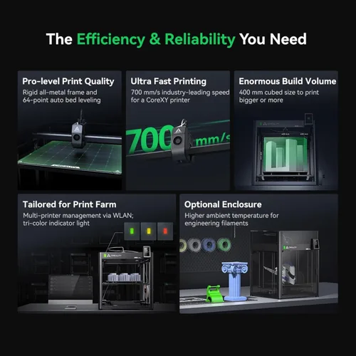 Vista 8 de Impresora 3D Creality Ender-5 Max, gran volumen de construcción 400 * 400 * 400mm, hasta 700mm/s de velocidad de impresión, eje X con riel lineal