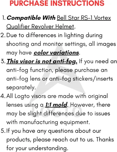 Vista 2 de Visor de Repuesto para Casco de Moto, Protector de Visera para Casco Star RS-1 Vortex Qualifier Revolver, Accesorios Universales