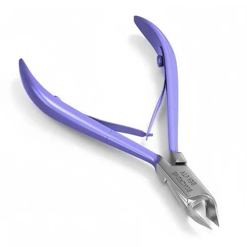 Vista 15 de Cortador de Cutículas Profesional de Acero Inoxidable Alicates de Cutículas con Cuchillas Afiladas y Doble Resorte Cortaúñas de Cutículas Negro Pack