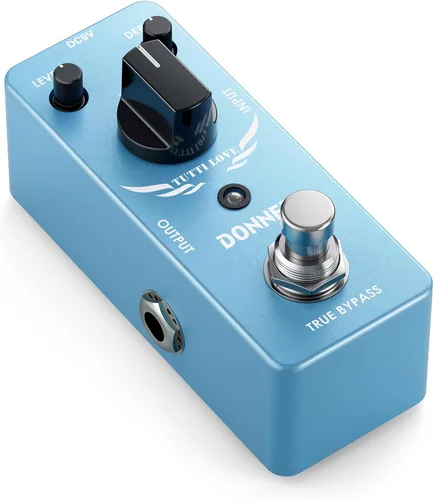 Vista 20 de Donner Pedal de efecto ABY Box, conmutador AB de selector de línea, mini, para guitarra, True Bypass