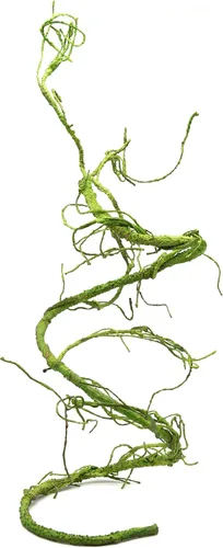 Vista 6 de Pangea Reptile Ultimate Vine para el hábitat del terrario (marrón) Vid de espuma de gran diámetro de 6 pies para recintos de reptiles, flexibles
