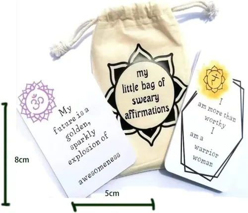 Vista 6 de Juego de 16 tarjetas de afirmación de regalo - Aumenta la confianza en uno mismo, mejora la concentración y promueve el pensamiento positivo