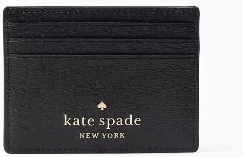 Vista 3 de Kate Spade New York x Portatarjetas de piel de Minnie Mouse