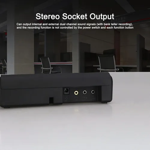 Vista 5 de Sistema de intercomunicación de altavoz de ventana, micrófono dúplex antiinterferencias de doble manera hablar a través de ventana de vidrio