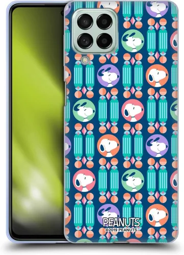 Vista 202 de Head Case Designs Snoopy Deco Dreams - Funda de gel con licencia oficial de Peanuts Blue Pattern [protección de grado militar] compatible con Google