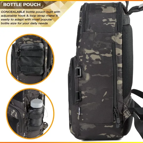 Vista 6 de DBTAC Mochila táctica para el almuerzo, enfriador de almuerzo grande para hombres y mujeres Mochila enfriadora aislada para el trabajo, picnic