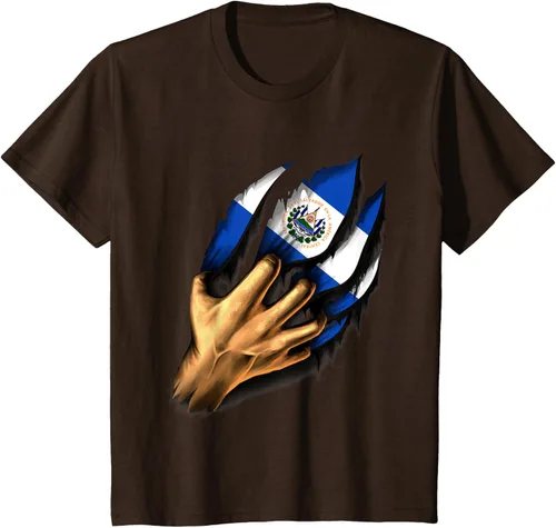 Vista 7 de Camiseta Salvadoreña Bandera de El Salvador
