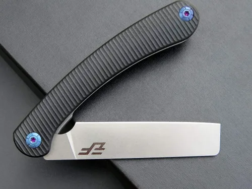 Vista 4 de Eafengrow EF939 cuchillo plegable de bolsillo con hoja de acero D2 y mango G10; cuchillo plegable de bolsillo EDC para supervivencia en camping y al