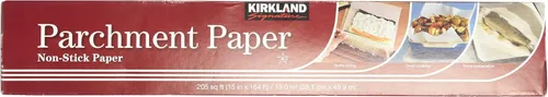 Vista 2 de Papel para hornear antiadherente Kirkland Signature, 205 pies cuadrados cuadrados., Transparente
