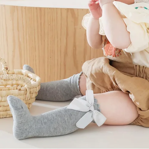 Vista 11 de DRESHOW BQUBO - Calcetines de punto para bebé, calcetines de algodón para niñas pequeñas