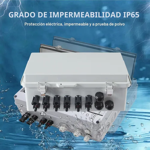 Vista 9 de Caja 15A SPD 63A del combinador del picovoltio de 6 cuerdas impermeable del Caja combinadora de 6 cuerdas