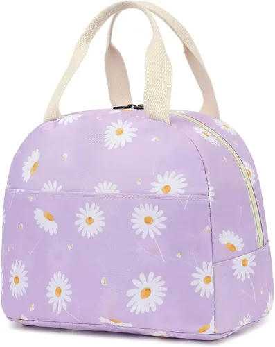 Vista 20 de Lonchera con diseño de aguacate para mujeres y niñas, con aislamiento, reutilizable, para niños, adultos, escuela, trabajo, picnic, viajes