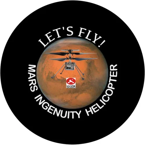 Vista 3 de Mars Ingenuity Helicóptero Perseverancia 2020 PopSockets PopGrip: Agarre intercambiable para teléfonos y tabletas