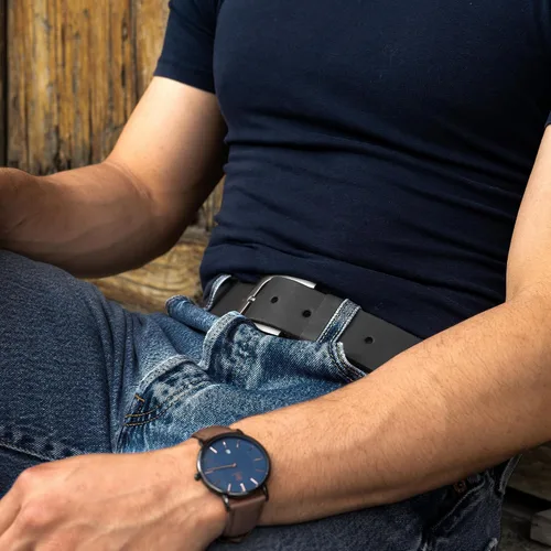 Vista 2 de Hide & Drink, Men's Rustic Belt, Full Grain Leather, Handamade