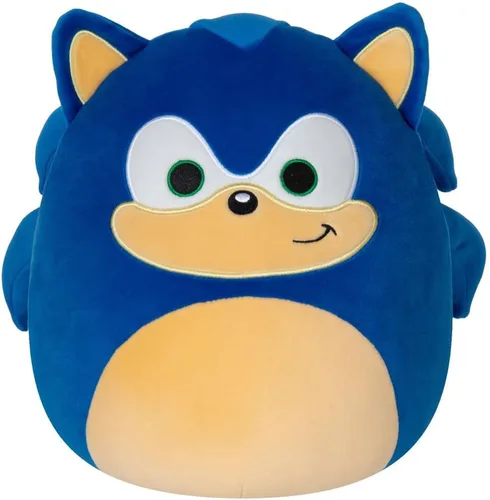 Vista 4 de Squishmallows Original Sonic the Hedgehog - Peluche de Sonic de 10 pulgadas, tamaño mediano