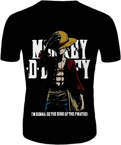 Vista 2 de Camiseta de manga corta para hombre, diseño de anime, unisex con estampado 3D