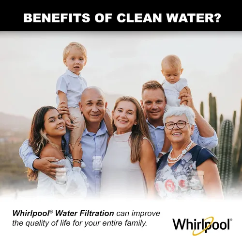 Vista 7 de Whirlpool Filtro de bloque de carbono Undersink WHKF-DB2, clasificación de 0.5 micrones que reduce mercurio, plomo, quistes, asbesto, vida útil de 6