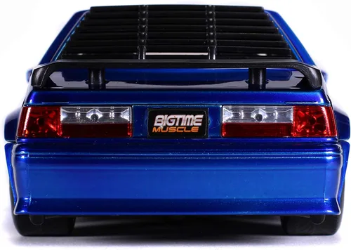 Vista 4 de Jada Toys Bigtime Muscle 1:24 1989 Ford Mustang GT Die-cast Car Azul, Juguetes para niños y adultos