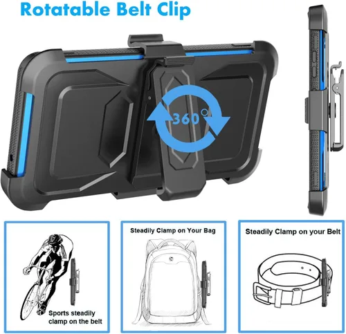 Vista 6 de Njjex Funda para Samsung Galaxy S20 FE 5G, para Samsung S20 Fan Edition con protector de pantalla de vidrio templado [2 unidades], [Nbeck] Funda