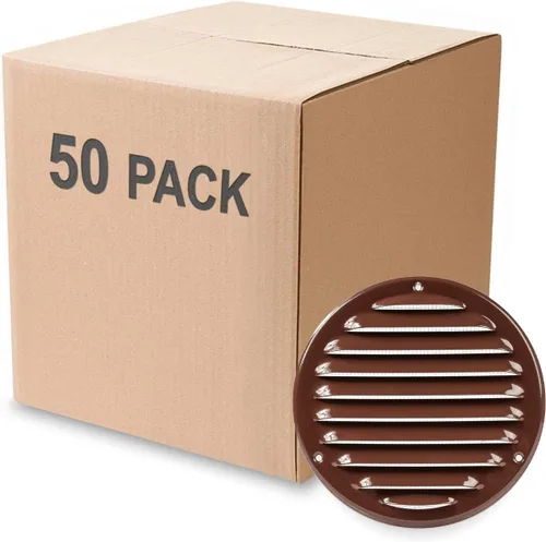 Vista 25 de Cubierta para salida de ventilación – Ventilación redonda de Soffit – Rejilla de ventilación – Cubierta de rejilla – Malla mosquitera integrada