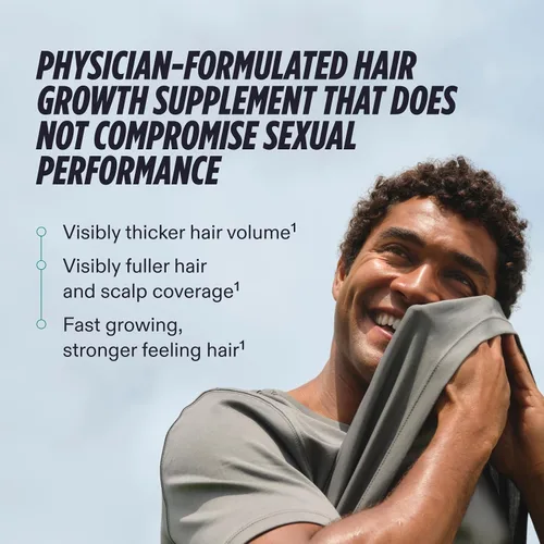 Vista 3 de Nutrafol Men's Hair Growth Supplements, Clinically Tested for Visibly Thicker Hair and Scalp Coverage, Dermatologist Recommended - 1 Month Supply, 1