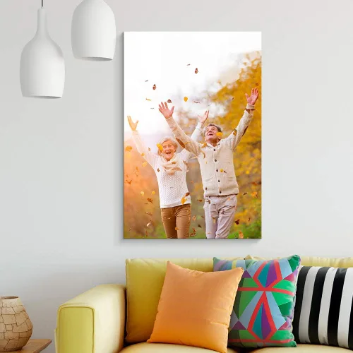 Vista 5 de NWT Impresiones en lienzo personalizadas con tus fotos para la familia, cuadros de lienzo personalizados para pared para imprimir enmarcados de 10 x